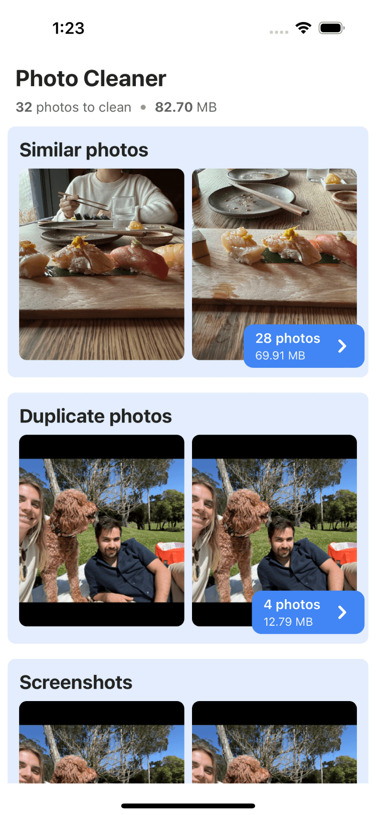 Photo Clearing App Photo Cleaner — Delete similar photos and save storage